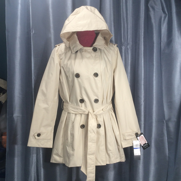 NEW Jones NY Water Resistant Trench Coat /Raincoat - Picture 2 of 5